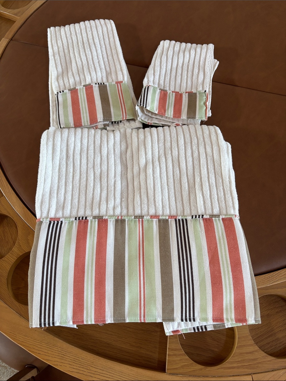Striped towel set by Colordrift nautical